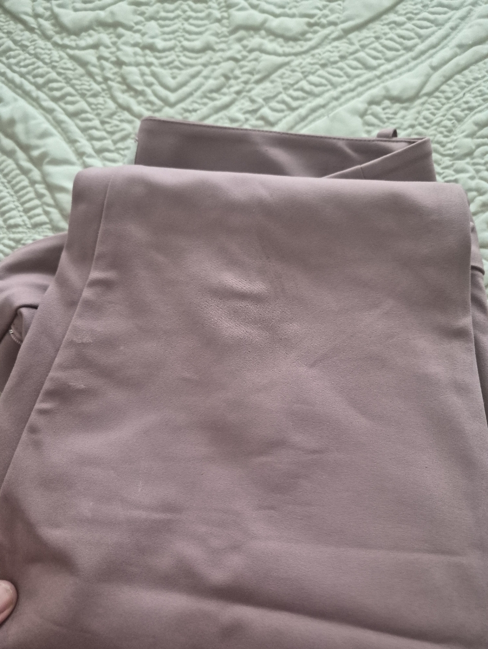 Mauve Straight-Leg Dress Pants Size 16 Loft - Picture 3 of 6